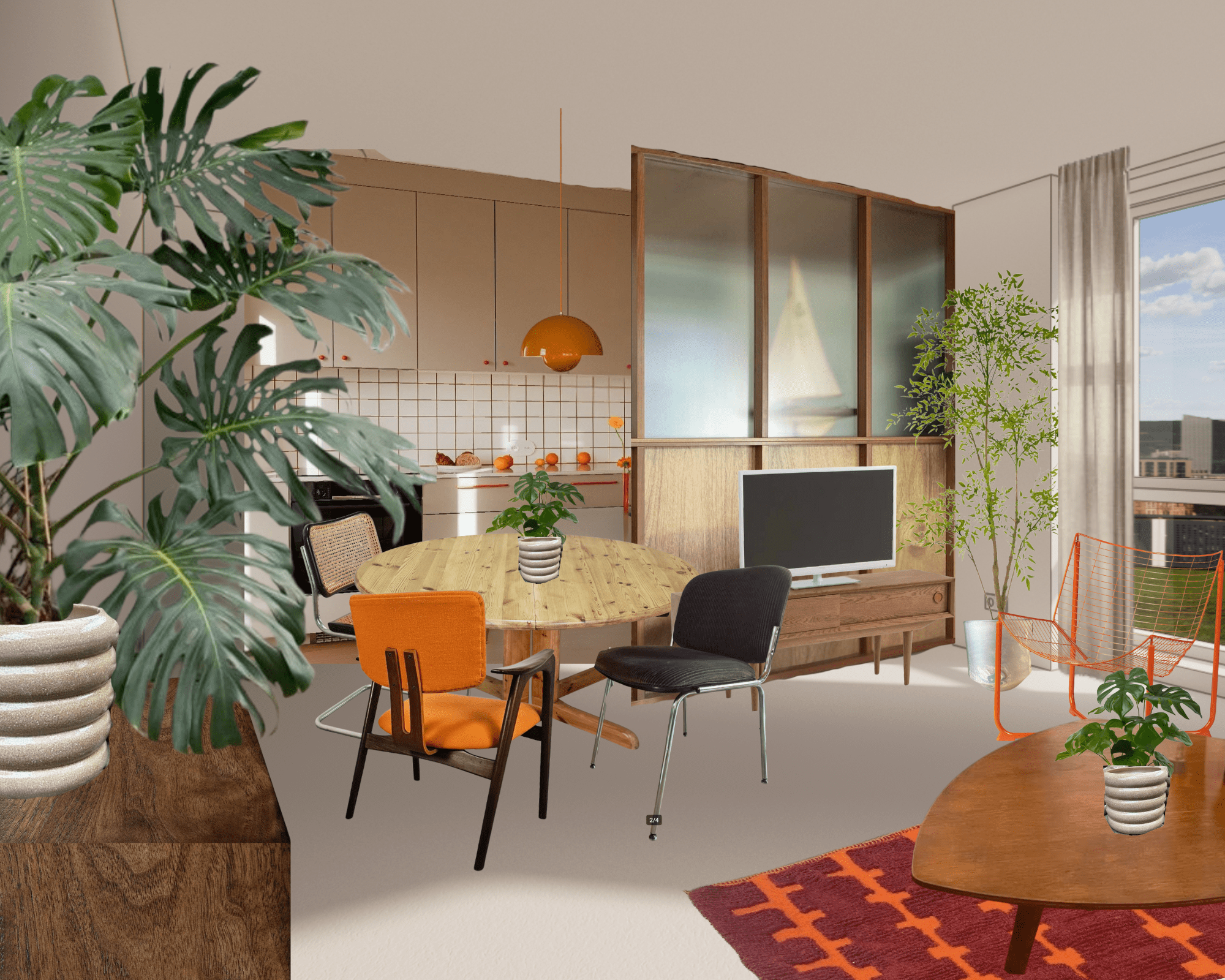 MID-CENTURY APPARTEMENT LENT